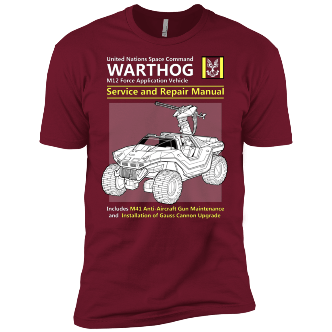 T-Shirts Cardinal / X-Small WARTHOG SERVICE AND REPAIR MANUAL Men's Premium T-Shirt