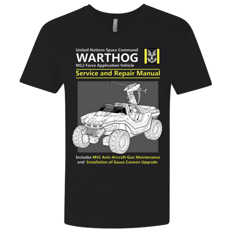 T-Shirts Black / X-Small WARTHOG SERVICE AND REPAIR MANUAL Men's Premium V-Neck