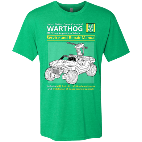 T-Shirts Envy / Small WARTHOG SERVICE AND REPAIR MANUAL Men's Triblend T-Shirt