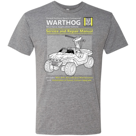 T-Shirts Premium Heather / Small WARTHOG SERVICE AND REPAIR MANUAL Men's Triblend T-Shirt