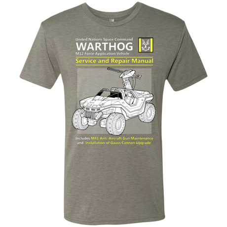 T-Shirts Venetian Grey / Small WARTHOG SERVICE AND REPAIR MANUAL Men's Triblend T-Shirt