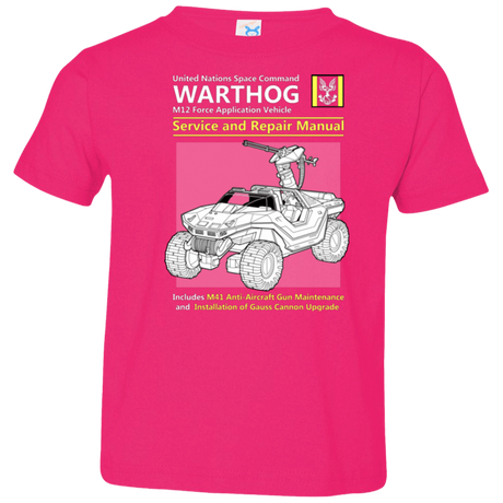 T-Shirts Hot Pink / 2T WARTHOG SERVICE AND REPAIR MANUAL Toddler Premium T-Shirt