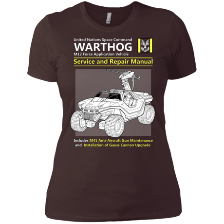 T-Shirts Dark Chocolate / X-Small WARTHOG SERVICE AND REPAIR MANUAL Women's Premium T-Shirt