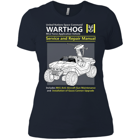 T-Shirts Midnight Navy / X-Small WARTHOG SERVICE AND REPAIR MANUAL Women's Premium T-Shirt