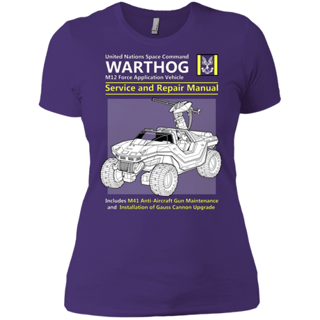 T-Shirts Purple / X-Small WARTHOG SERVICE AND REPAIR MANUAL Women's Premium T-Shirt