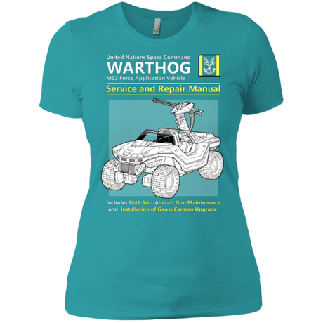 T-Shirts Tahiti Blue / X-Small WARTHOG SERVICE AND REPAIR MANUAL Women's Premium T-Shirt