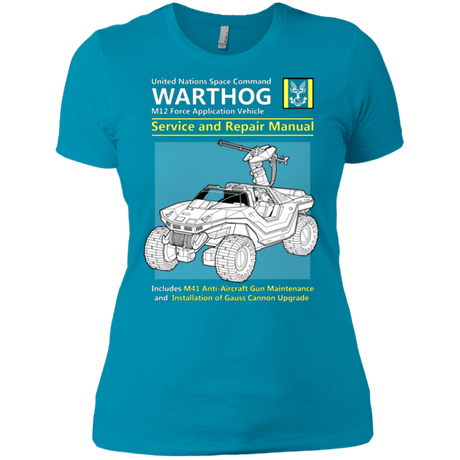 T-Shirts Turquoise / X-Small WARTHOG SERVICE AND REPAIR MANUAL Women's Premium T-Shirt