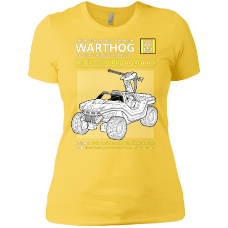 T-Shirts Vibrant Yellow / X-Small WARTHOG SERVICE AND REPAIR MANUAL Women's Premium T-Shirt