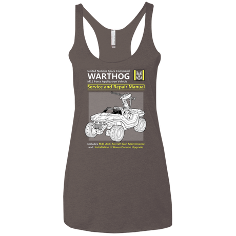 T-Shirts Macchiato / X-Small WARTHOG SERVICE AND REPAIR MANUAL Women's Triblend Racerback Tank