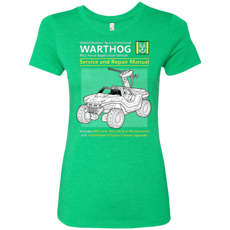 T-Shirts Envy / Small WARTHOG SERVICE AND REPAIR MANUAL Women's Triblend T-Shirt