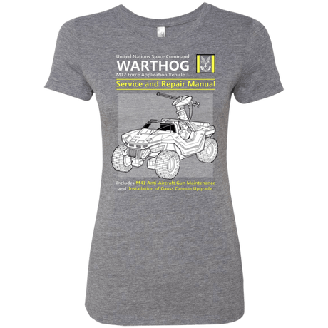 T-Shirts Premium Heather / Small WARTHOG SERVICE AND REPAIR MANUAL Women's Triblend T-Shirt