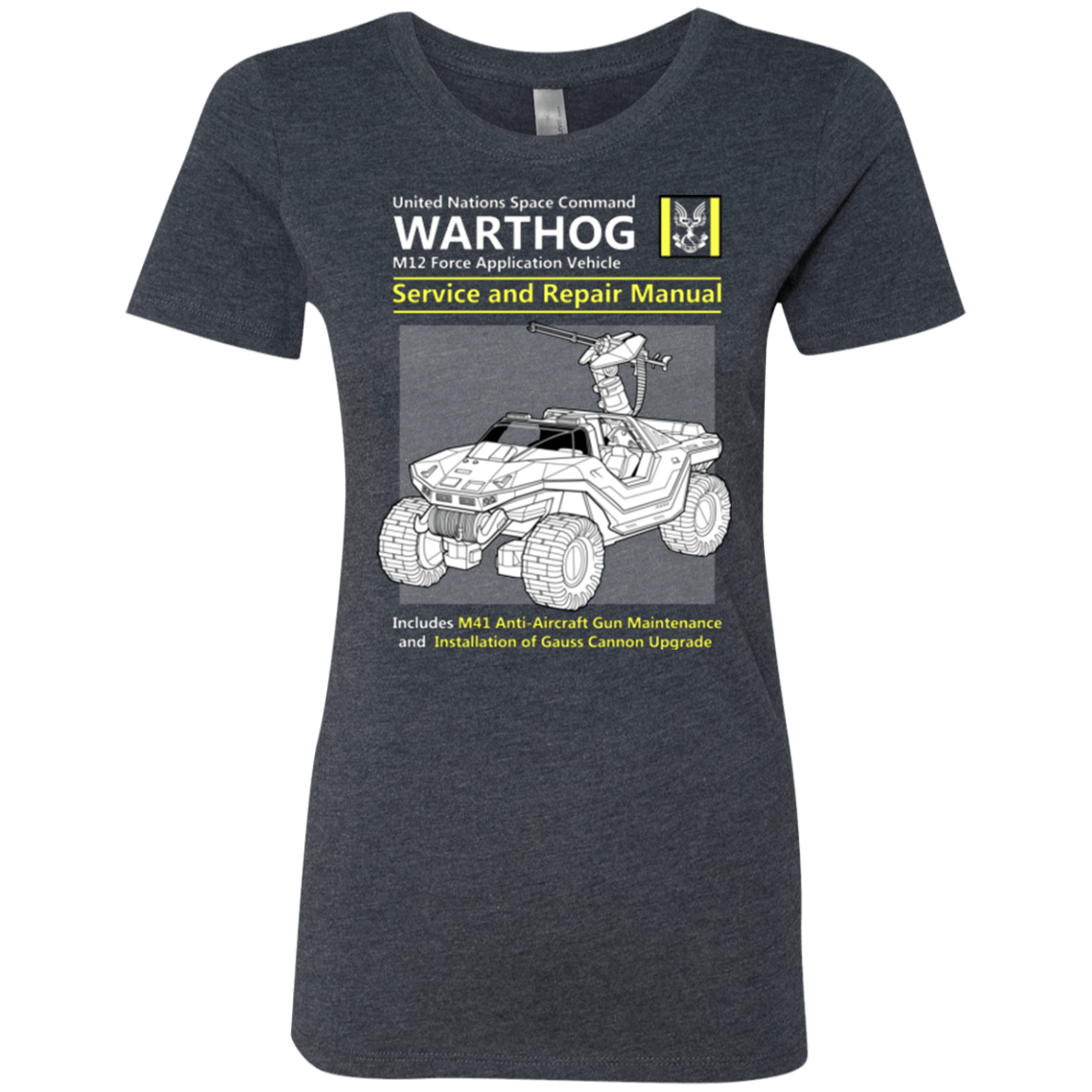 T-Shirts Vintage Navy / Small WARTHOG SERVICE AND REPAIR MANUAL Women's Triblend T-Shirt