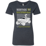 T-Shirts Vintage Navy / Small WARTHOG SERVICE AND REPAIR MANUAL Women's Triblend T-Shirt