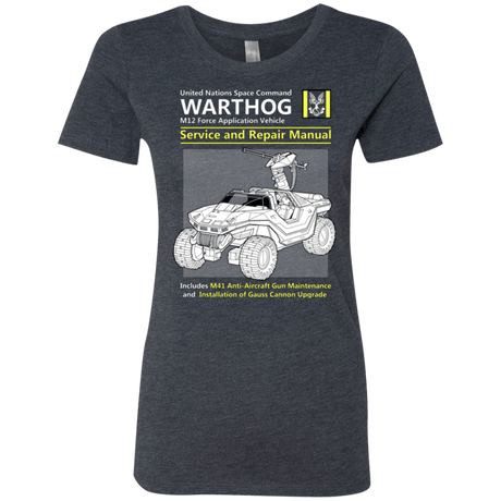 T-Shirts Vintage Navy / Small WARTHOG SERVICE AND REPAIR MANUAL Women's Triblend T-Shirt