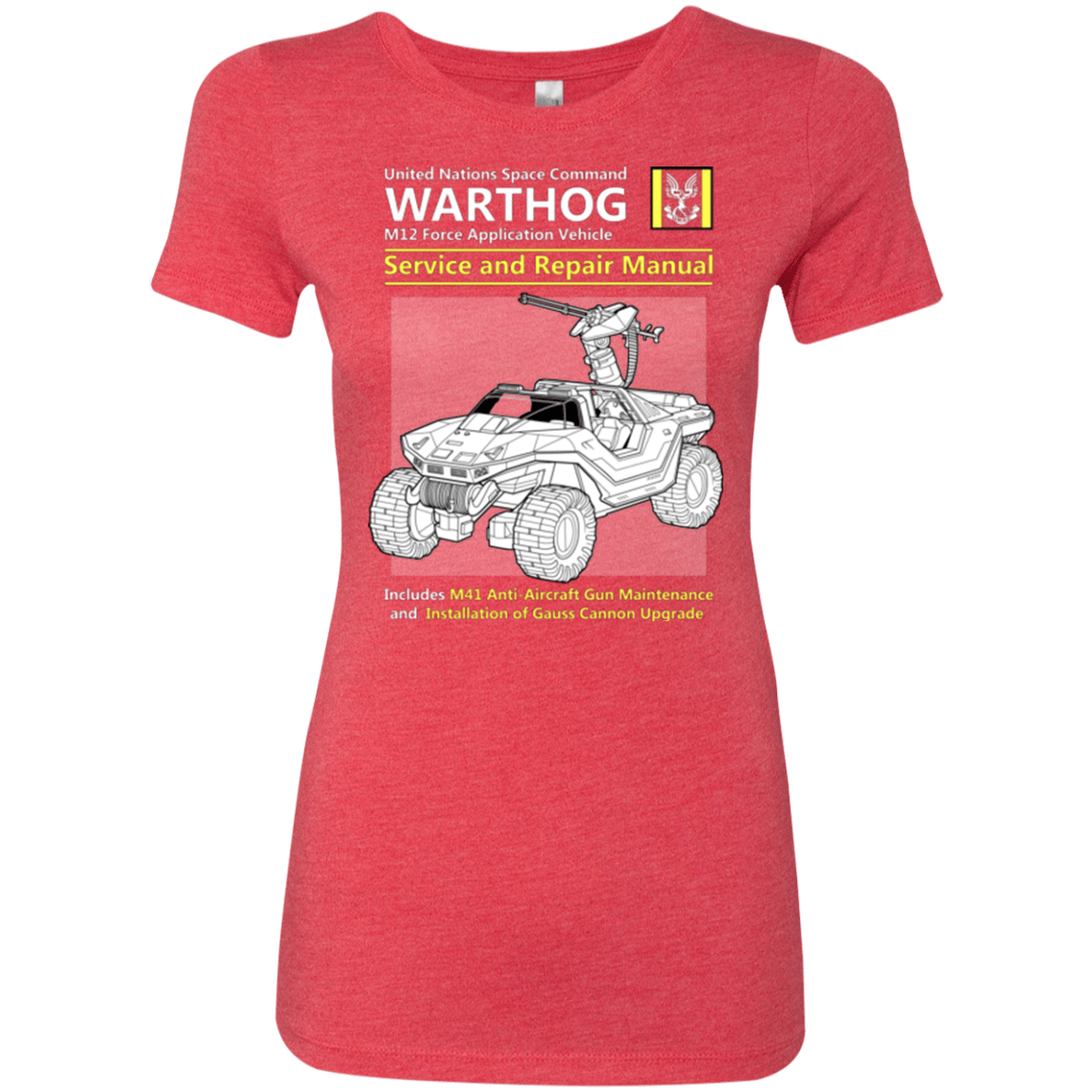 T-Shirts Vintage Red / Small WARTHOG SERVICE AND REPAIR MANUAL Women's Triblend T-Shirt
