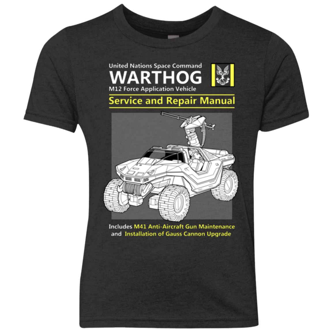 T-Shirts Vintage Black / YXS WARTHOG SERVICE AND REPAIR MANUAL Youth Triblend T-Shirt