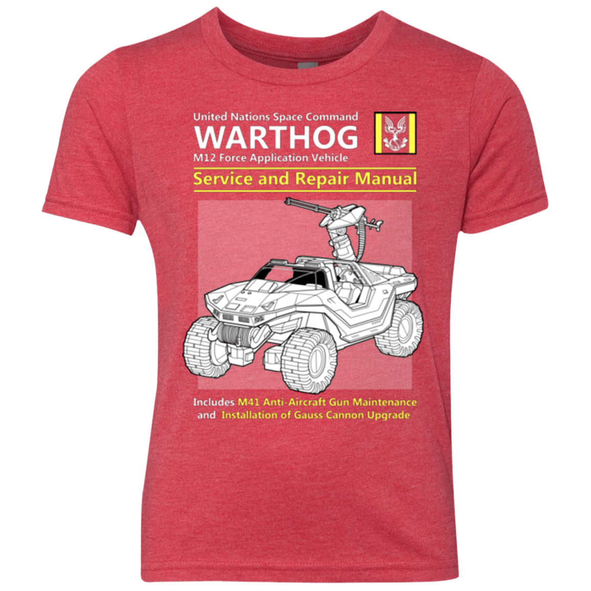 T-Shirts Vintage Red / YXS WARTHOG SERVICE AND REPAIR MANUAL Youth Triblend T-Shirt