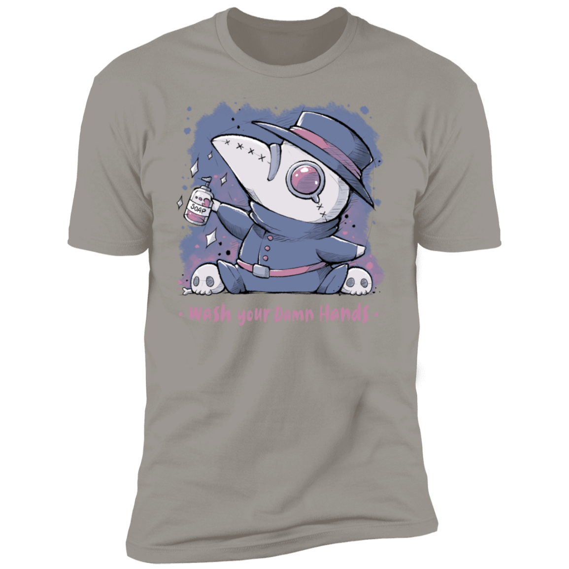 T-Shirts Light Grey / S Wash Your Damn Hands Men's Premium T-Shirt