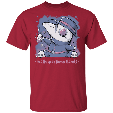 T-Shirts Cardinal / S Wash Your Damn Hands T-Shirt