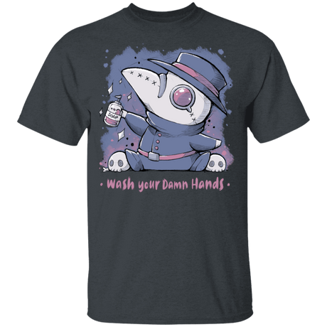 T-Shirts Dark Heather / YXS Wash Your Damn Hands Youth T-Shirt