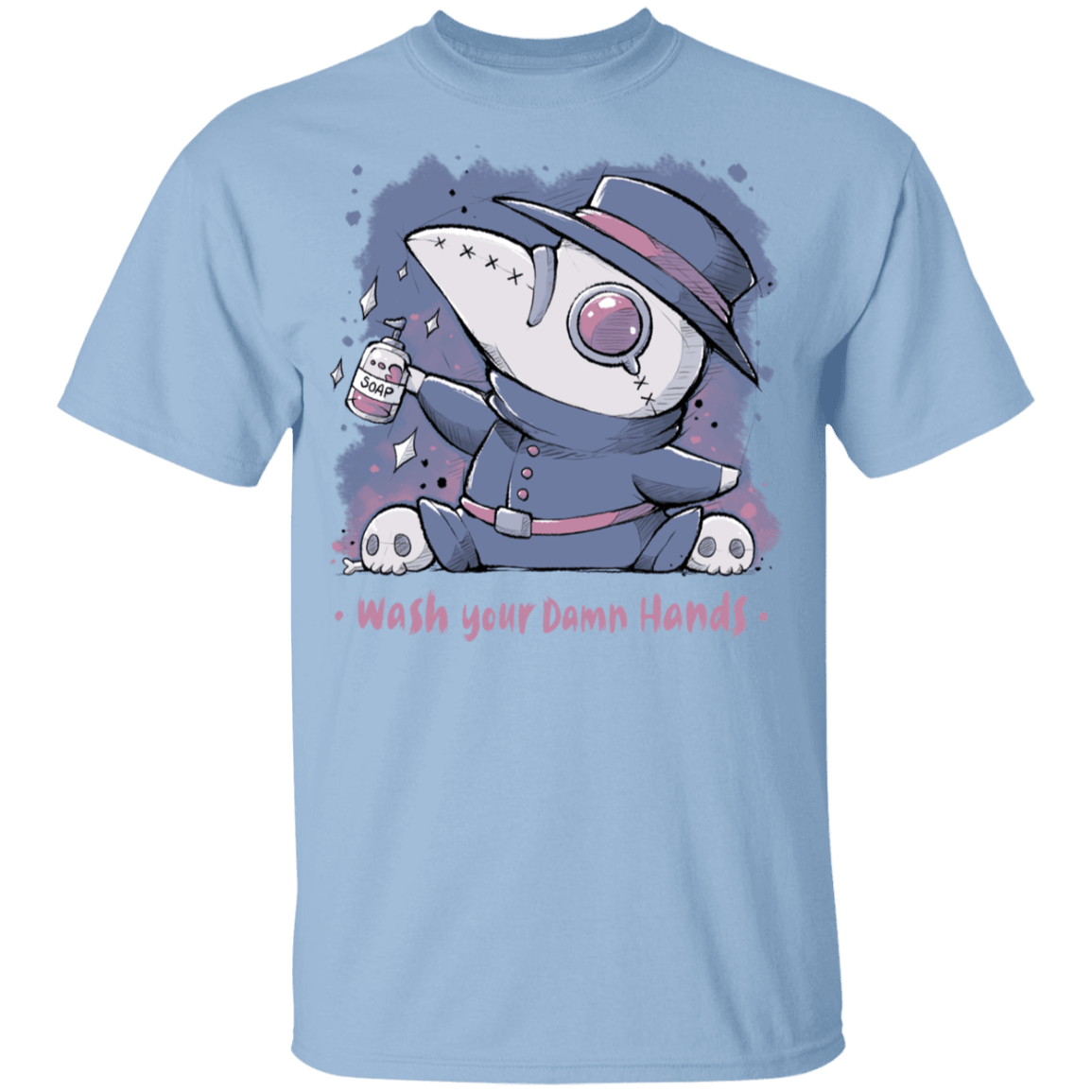 T-Shirts Light Blue / YXS Wash Your Damn Hands Youth T-Shirt