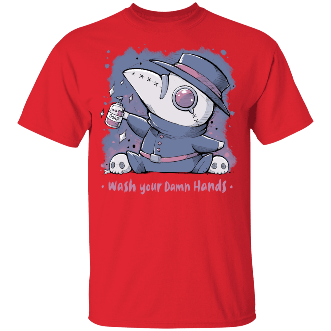 T-Shirts Red / YXS Wash Your Damn Hands Youth T-Shirt