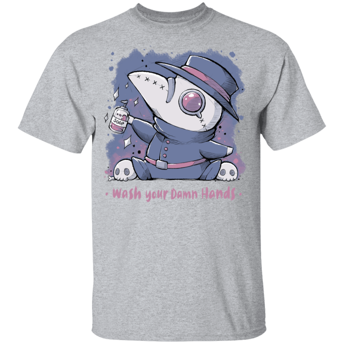 T-Shirts Sport Grey / YXS Wash Your Damn Hands Youth T-Shirt