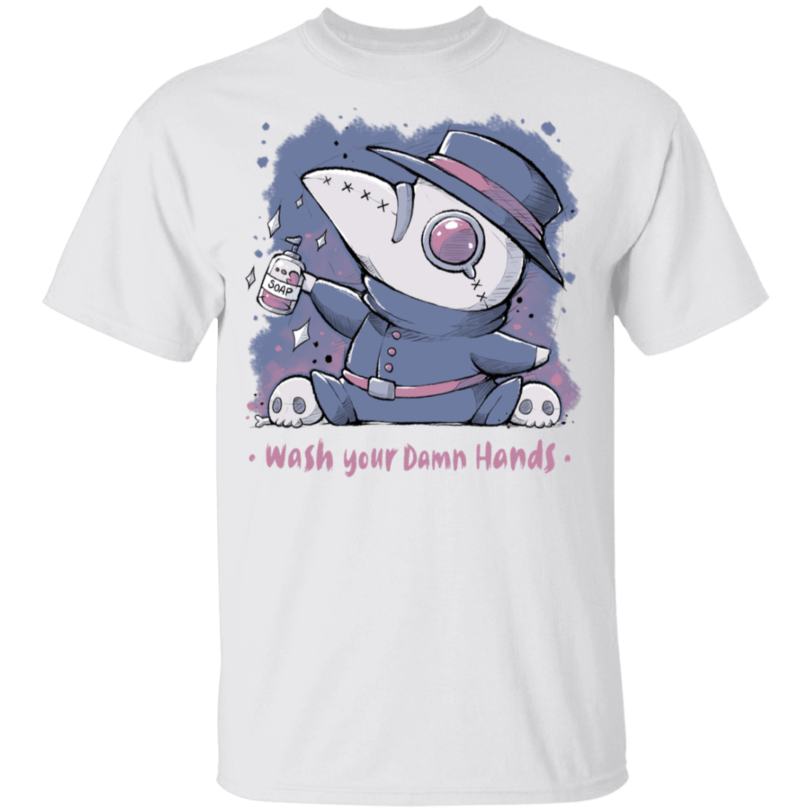 T-Shirts White / YXS Wash Your Damn Hands Youth T-Shirt