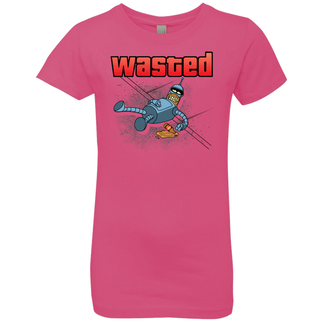 T-Shirts Hot Pink / YXS Wasted Girls Premium T-Shirt