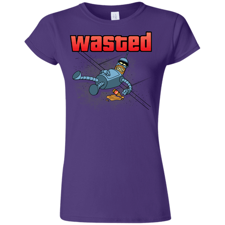 T-Shirts Purple / S Wasted Junior Slimmer-Fit T-Shirt