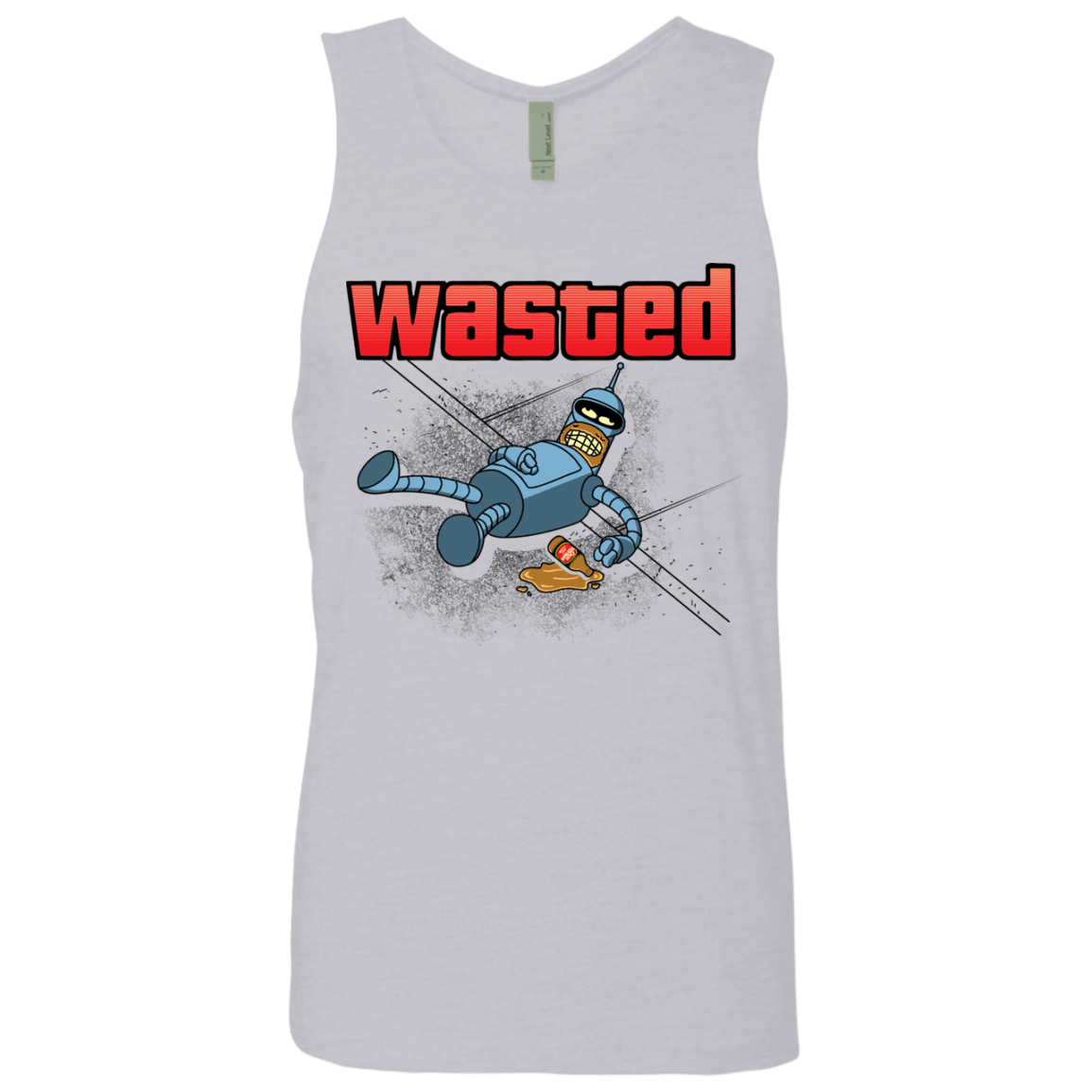 T-Shirts Heather Grey / S Wasted Men's Premium Tank Top