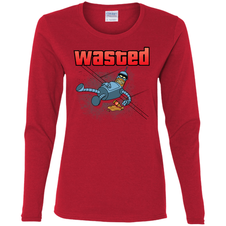 T-Shirts Red / S Wasted Women's Long Sleeve T-Shirt