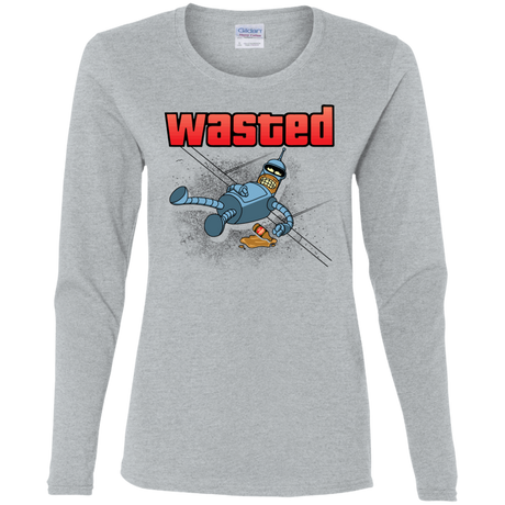 T-Shirts Sport Grey / S Wasted Women's Long Sleeve T-Shirt