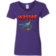 T-Shirts Purple / S Wasted Women's V-Neck T-Shirt