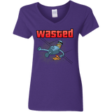 T-Shirts Purple / S Wasted Women's V-Neck T-Shirt