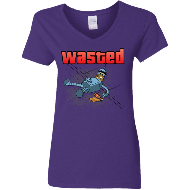 T-Shirts Purple / S Wasted Women's V-Neck T-Shirt