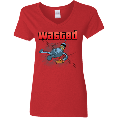 T-Shirts Red / S Wasted Women's V-Neck T-Shirt