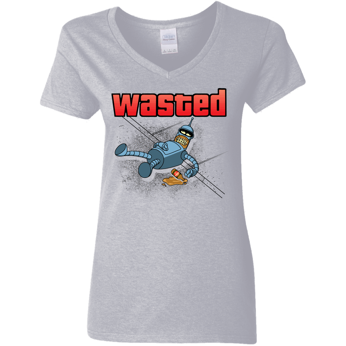 T-Shirts Sport Grey / S Wasted Women's V-Neck T-Shirt