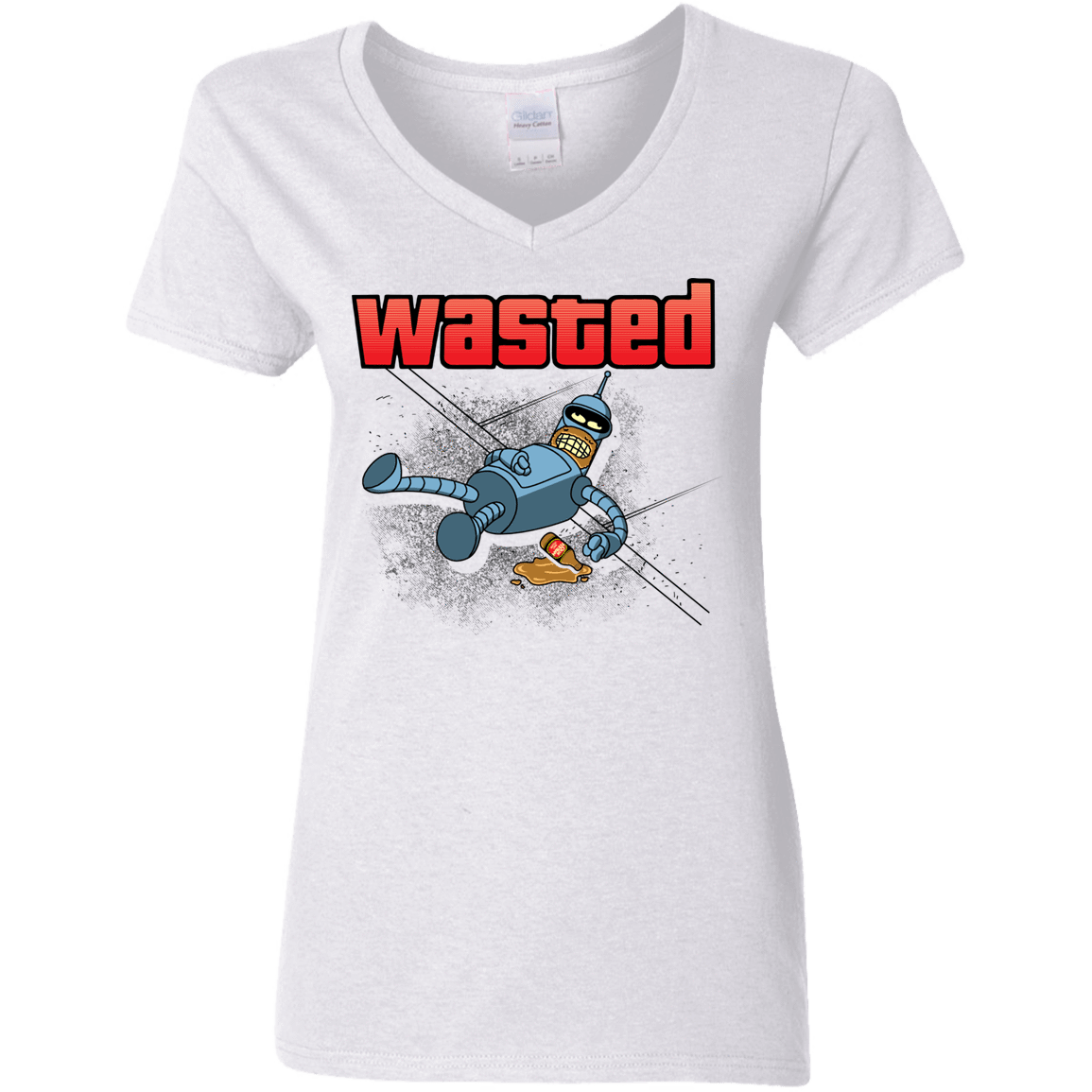 T-Shirts White / S Wasted Women's V-Neck T-Shirt