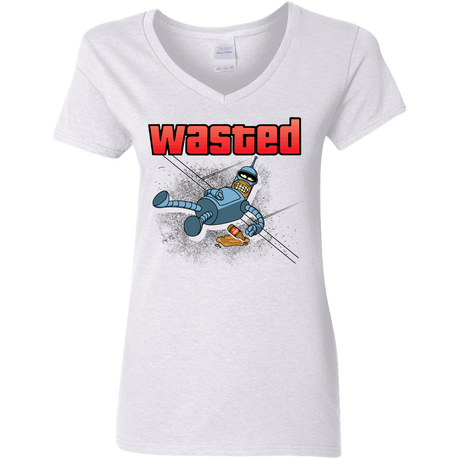 T-Shirts White / S Wasted Women's V-Neck T-Shirt