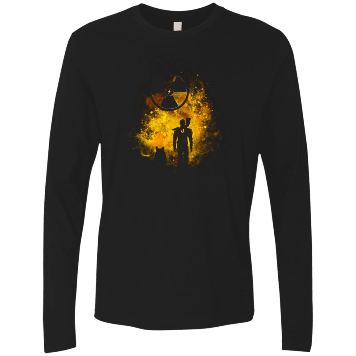 T-Shirts Black / Small WASTELAND ART Men's Premium Long Sleeve