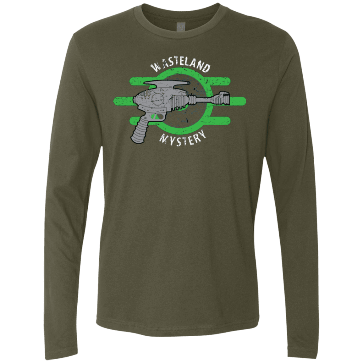 T-Shirts Military Green / Small Wasteland Mystery Men's Premium Long Sleeve