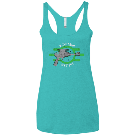 T-Shirts Tahiti Blue / X-Small Wasteland Mystery Women's Triblend Racerback Tank