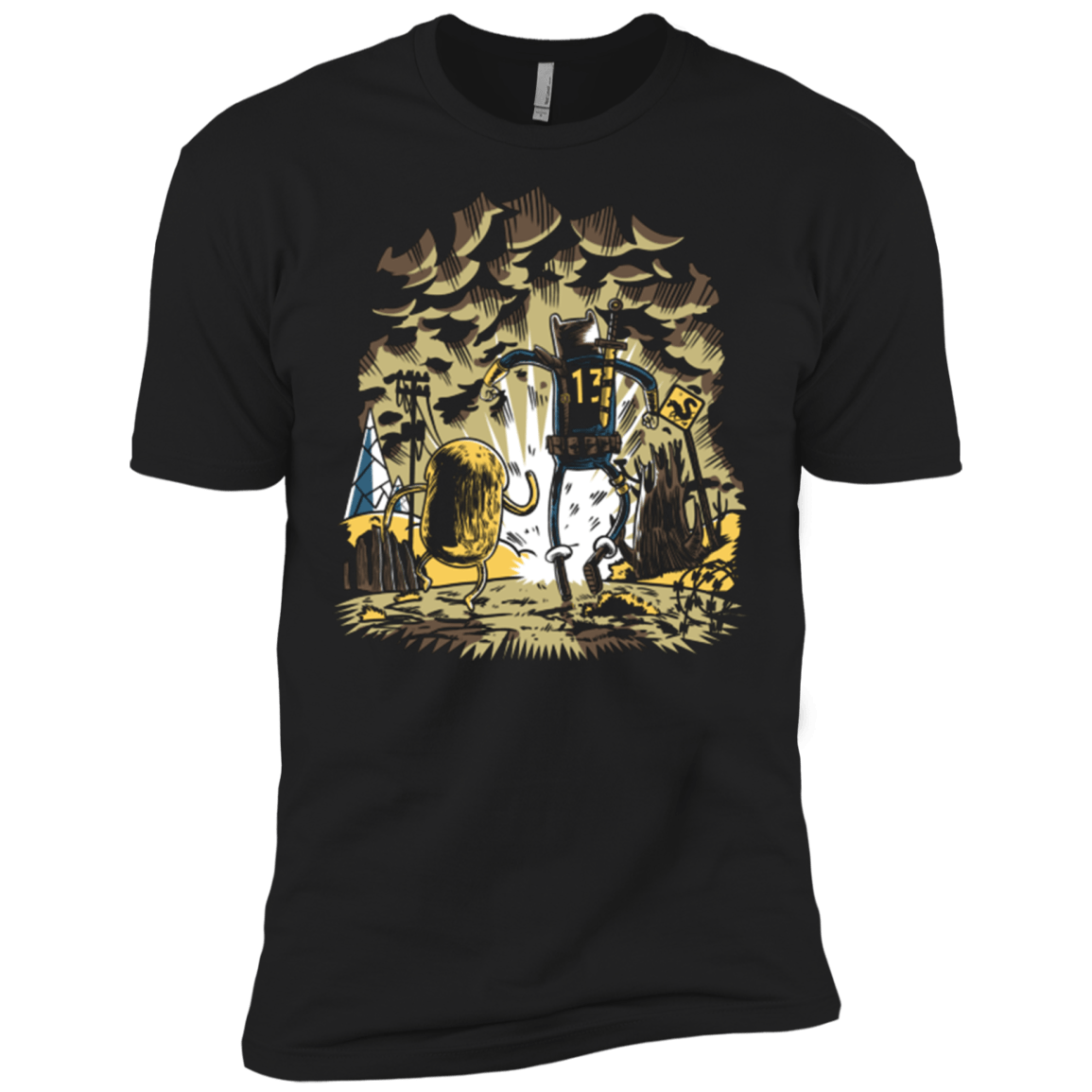 T-Shirts Black / X-Small wasteland time Men's Premium T-Shirt