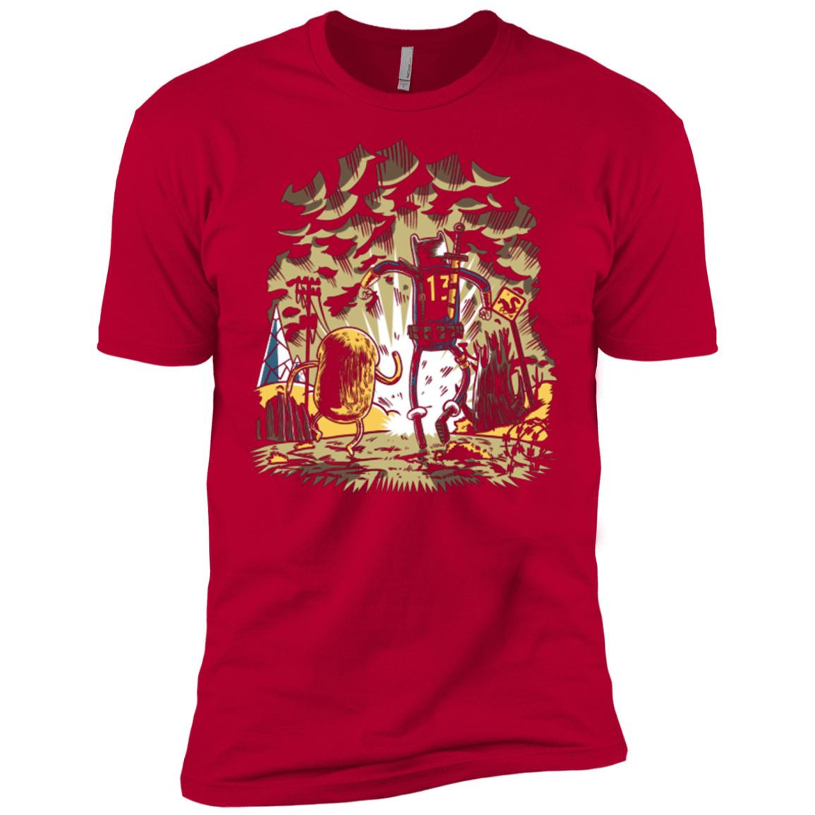 T-Shirts Red / X-Small wasteland time Men's Premium T-Shirt