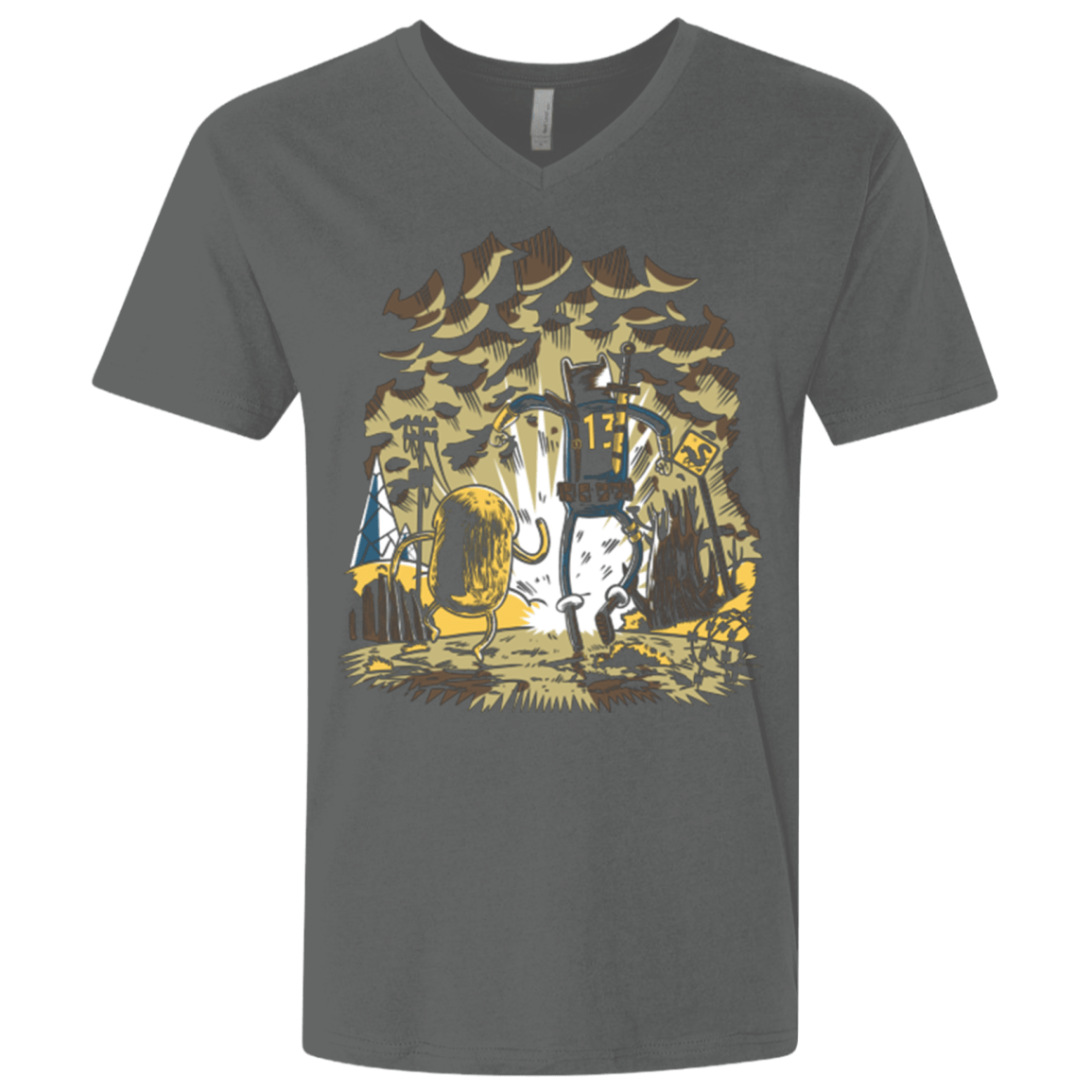 T-Shirts Heavy Metal / X-Small wasteland time Men's Premium V-Neck
