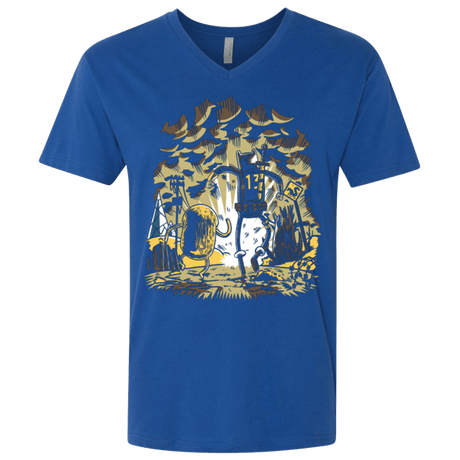 T-Shirts Royal / X-Small wasteland time Men's Premium V-Neck