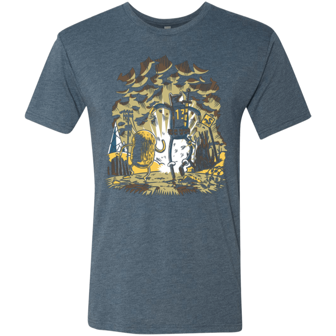 T-Shirts Indigo / Small wasteland time Men's Triblend T-Shirt