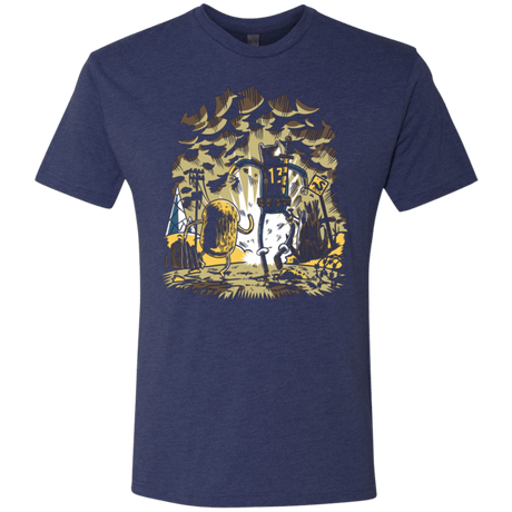 T-Shirts Vintage Navy / Small wasteland time Men's Triblend T-Shirt