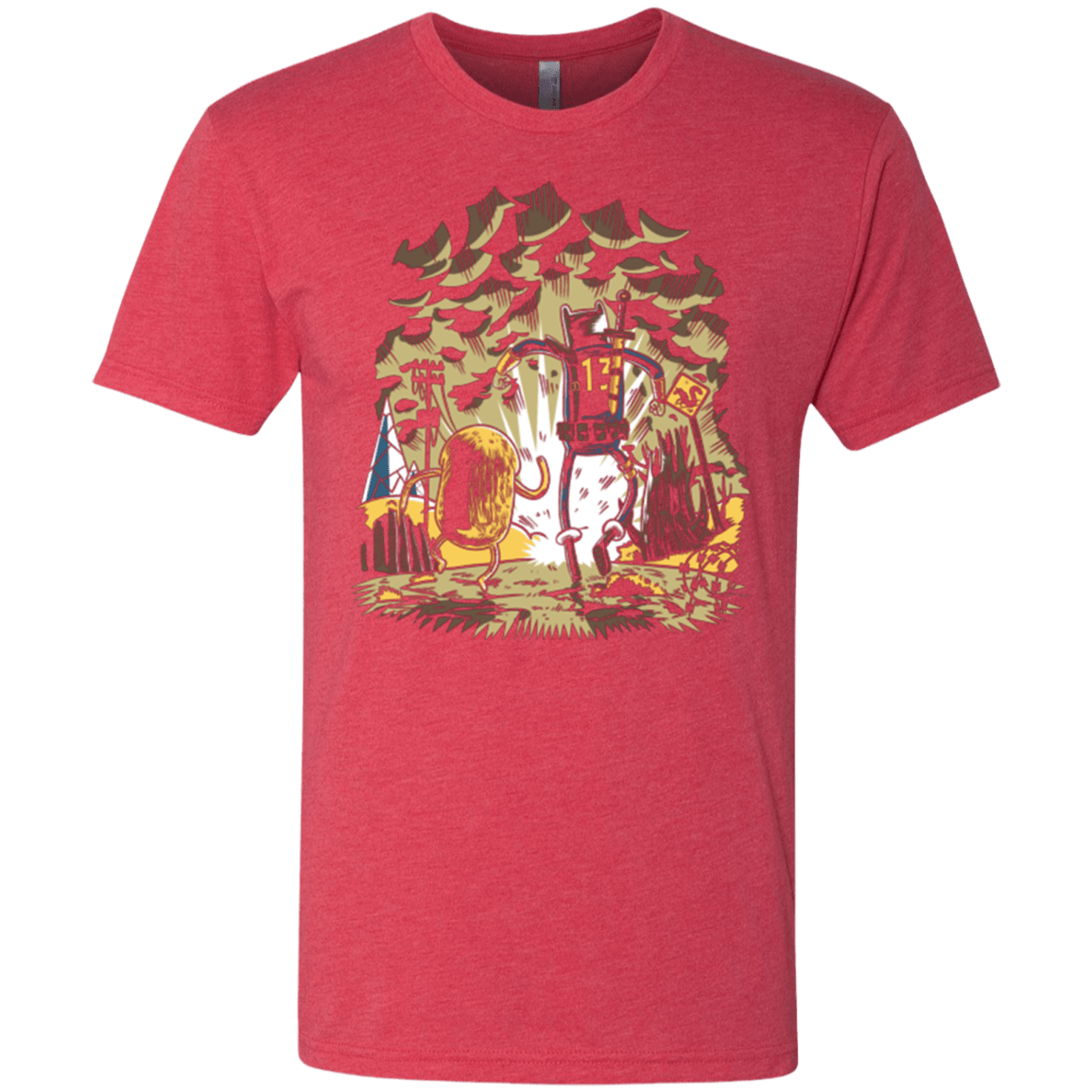 T-Shirts Vintage Red / Small wasteland time Men's Triblend T-Shirt